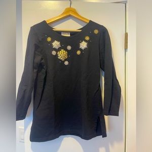Holiday Snowflake Blouse